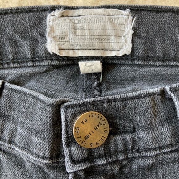 Current/Elliott Spade Ankle in Black Night Faded Black Jeans - Picture 11 of 15